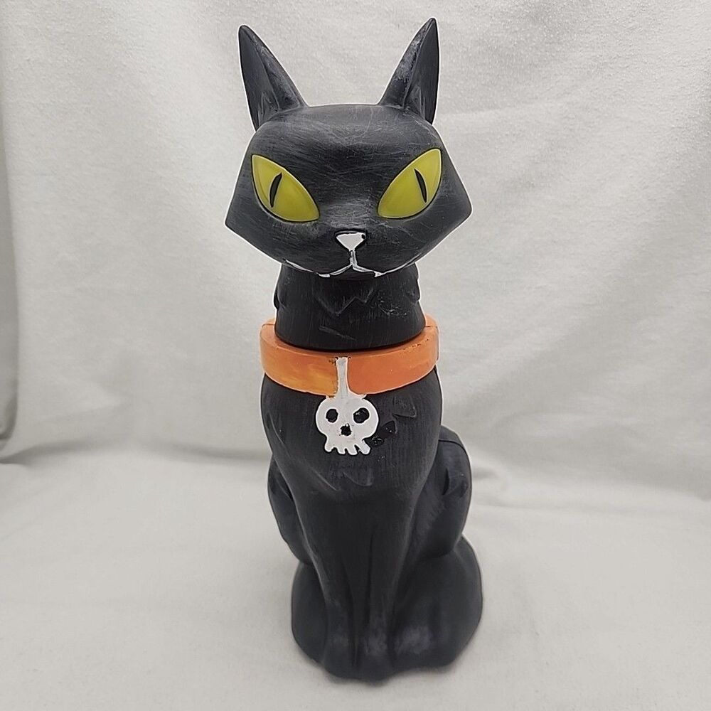 Figure Cat Halloween Motion Sensor Lights Sound Animated 15” Seasonal Visions